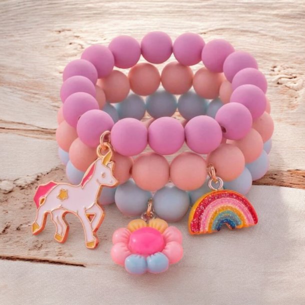 3 sde armbnd med vedhng