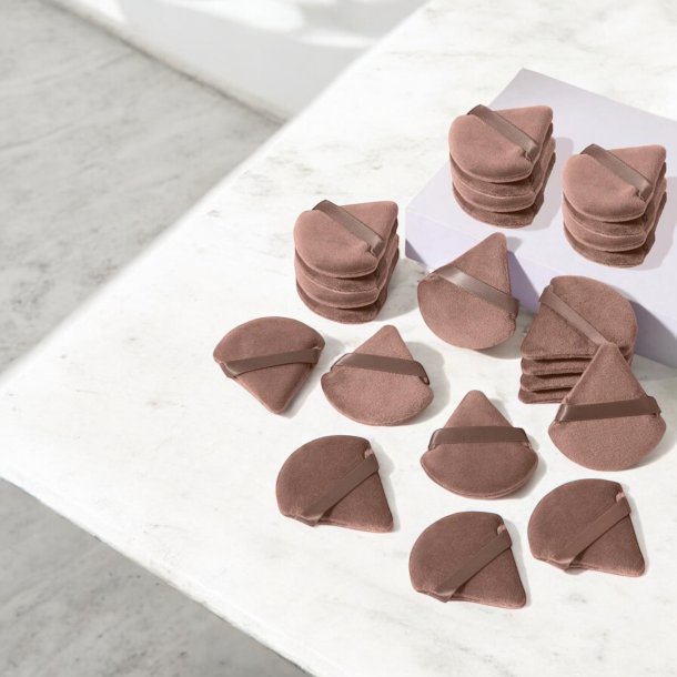 Powder puff - brun 6 stk