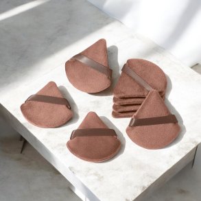 Powder puff - brun 6 stk