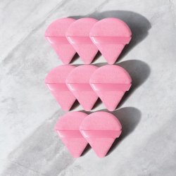 Powder puff - Lyserd 6 stk