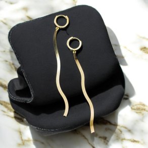 Smukke hngende reringe - Forgyldt