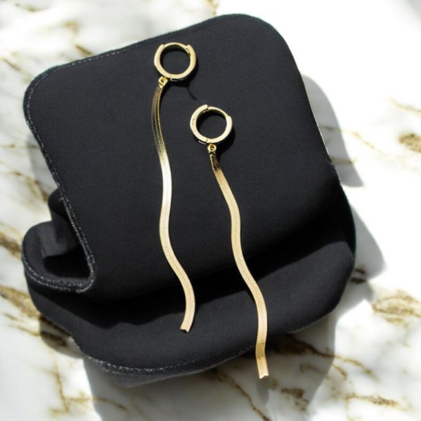 Smukke hngende reringe - Forgyldt