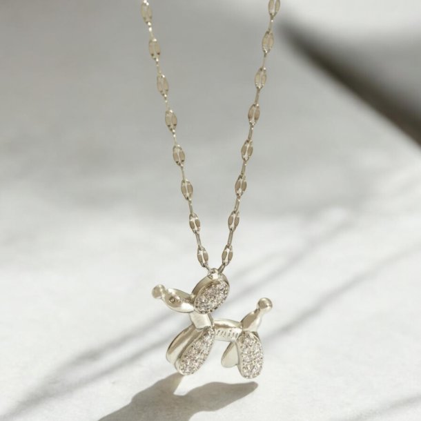 Ballon hund halskde - Slv