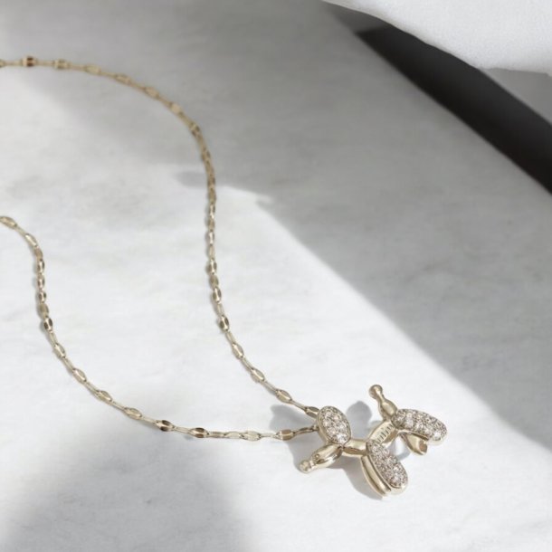 Ballon hund halskde - Slv