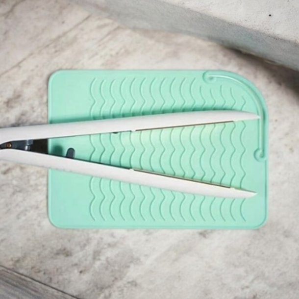 Silikone underlag/taske til fladjern - Turkis