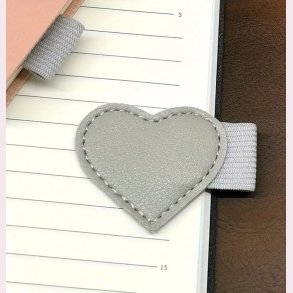 PU lder kuglepens hjerte holder - Gr