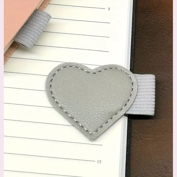 PU lder kuglepens hjerte holder - Gr