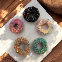 5 blde farvede hr elastikker 