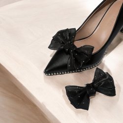 Smuk sljfe med rhinsten til sko