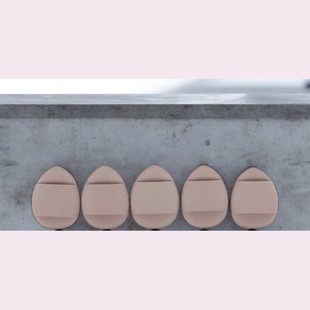 Mini Powder puff - 10 stk