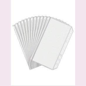 1 stk. A6-st�rrelse Vandt�t PVC-budgetkonvolutter