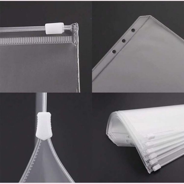 1 stk. A6-st�rrelse Vandt�t PVC-budgetkonvolutter