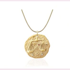 Halskde med stjernetegn  Vgten