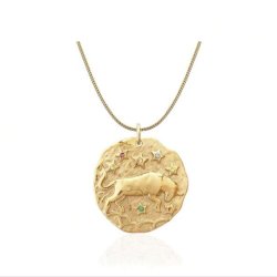 Halskde med stjernetegn  Tyren