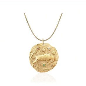 Halskde med stjernetegn  Tyren