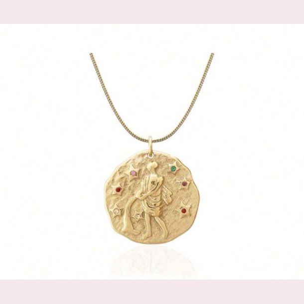 Halskde med stjernetegn  Vandmanden