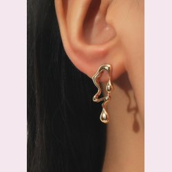 Drbe formet reringe - Forgyldt