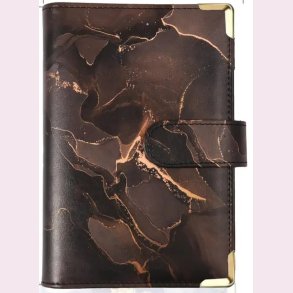 A6 Cash stuffing binder - Sort gylden