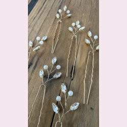 H�rn�le med krystaller og perler � s�t