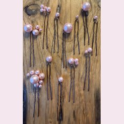 Perleh�rn�le � s�t med 12 stk - Lyser�d