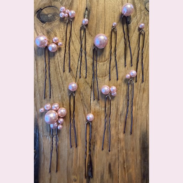 Perleh�rn�le � s�t med 12 stk - Lyser�d