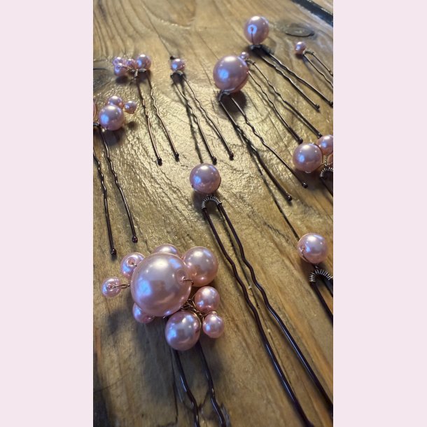 Perleh�rn�le � s�t med 12 stk - Lyser�d