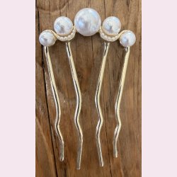 Elegant h�rkam med perler