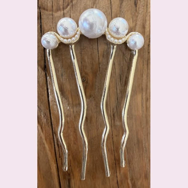 Elegant h�rkam med perler