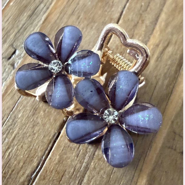 Lille h�rsp�nde � M�rke lilla blomster