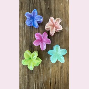 5 stk. Blomster hrklemmer i sommer farver