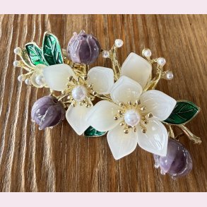 Patentsp�nde med blomster og perler�