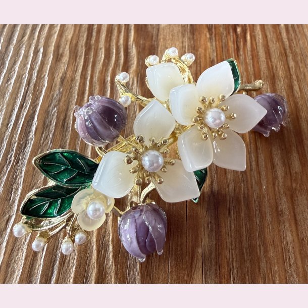 Patentsp�nde med blomster og perler�