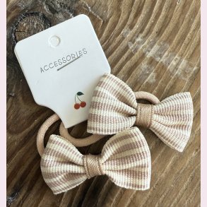 2 stk. Sde sljfe hrelastikker - Striber