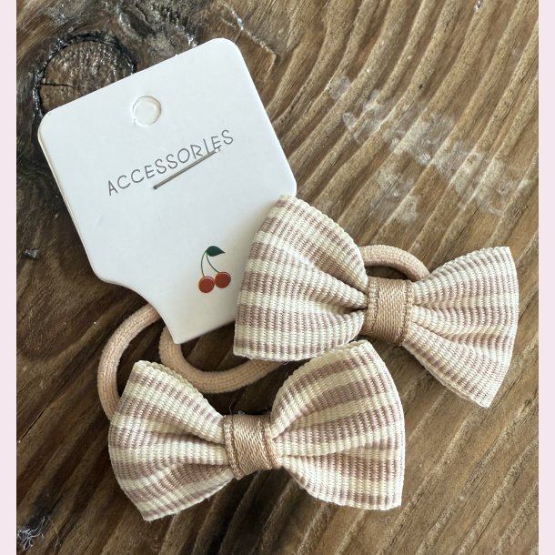 2 stk. Sde sljfe hrelastikker - Striber