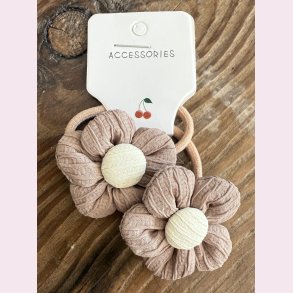 2 stk. Blomster hrelastikker 