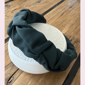 Hrbjle i lkkert bldt stof - Grn