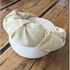 Hrbjle i lkkert bldt stof - Beige