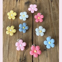 10 stk. Sde blomster hrspnder