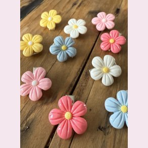 10 stk. Sde blomster hrspnder