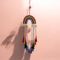Hngende regnbue til hrklemmer med kvaster 