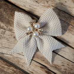 2 stk hrklemmer - Beige