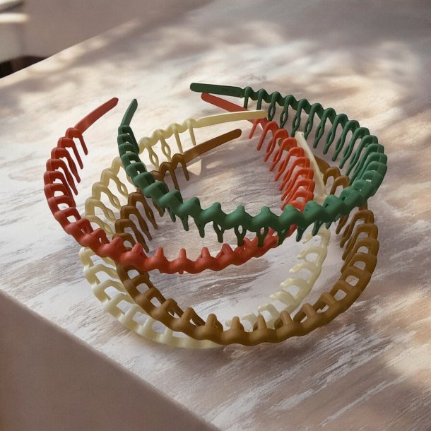 4 stk. Hrbjler i matter efterrsfarver