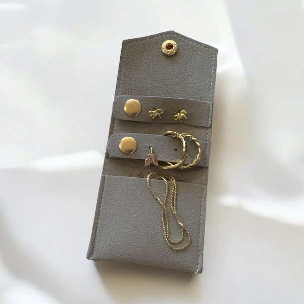 Mini rejse smykkeskrin - Lys Beige