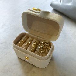 Mini rejse smykkeskrin - Hvid