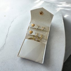 Mini rejse smykkeskrin - Hvid