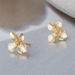 Blomster reringe - Forgyldt