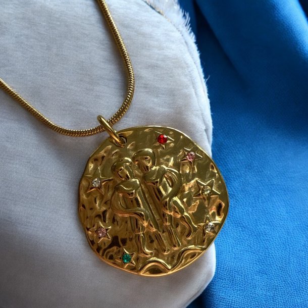 Halskde med stjernetegn  Tvilling