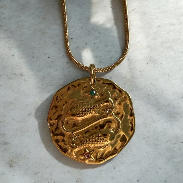 Halskde med stjernetegn  Fisken