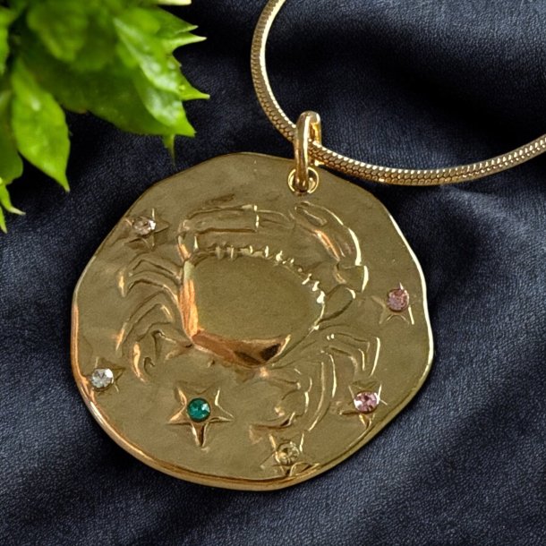 Halskde med stjernetegn  Krebsen