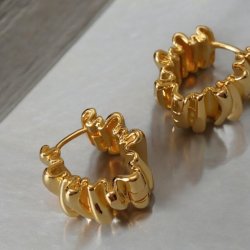 reringe med blgeform - Forgyldt